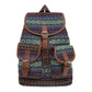 Green Stripes Boho Pattern Backpack - Stylish Casual Backpack for Everyday