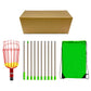Fruit picking tool with telescopic pole - stainless steel fruit picking pole, high altitude tree fruit picking tool 4m