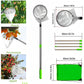 Telescoping Fruit Picker - Apple, Peach, Persimmon Harvesting Tool with Collection Bag, High Reach Fruit Catcher 2.4m