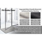 2 pcs Black and white geometric pattern Quick-Dry Absorbent Non-Slip Bath Rug for Bathroom, Kitchen & Entryway 40x60cm
