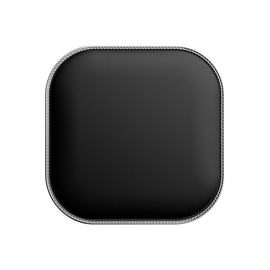 Black LED Makeup Mirror with Light - Portable Folding USB Rechargeable Compact Mirror with 3 Color Lighting