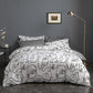 White graffiti Duvet Cover - 3 Piece Bedding Set (with Corner Ties)Quilt cover 200cm x 230cm, pillowcase 51 x 92cm