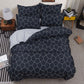 Plaid Duvet Cover - 3 Piece Bedding Set (with Corner Ties)Quilt cover 200cm x 230cm, pillowcase 51 x 92cm