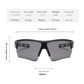 2 pcs Outdoor Sports Sunglasses - UV Protection HD Lenses for Cycling, Boating, Fishing（Black frame black gray film）
