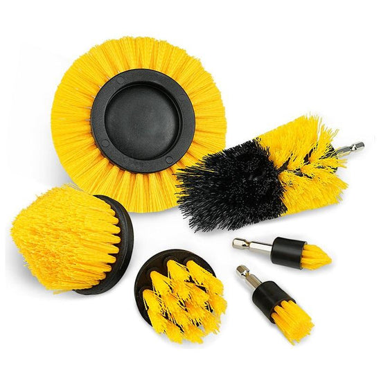 Electric Drill Brush Set - Multi-Purpose Cleaning Power for Sinks, Tiles & Car Wheels(Drill not included)