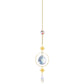 (Style 1) 4 pcs Crystal Wind Chimes-Sun Catcher Star Moon Dream Catcher for Window 30cm