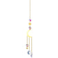 (Style 4) 4 pcs Crystal Wind Chimes-Sun Catcher Star Moon Dream Catcher for Window 32cm