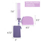 Purple Stylish Mini Wristlet Wallet - Nylon, Multi-Compartment Design