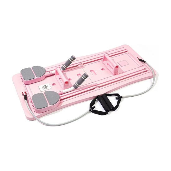 Pink Foldable Multi-Functional Abdominal Trainer - Home Workout Fitness Board