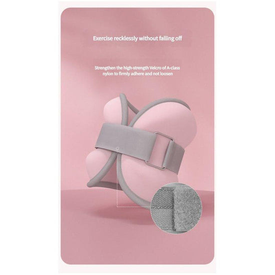 Grey Adjustable Weighted Leg & Wrist Sandbag Set - 1kg Each for Fitness, Running, and Dance Training