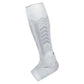Size L 1 Pair Light Gray Compression Calf Sleeves for Sports - Adjustable Support for Running, Soccer, Hiking & More