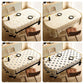 Style F Black And Off White Premium PVC Tablecloth - Oil & Water Resistant Table Cover for Dining Tables (140 x 220 cm)
