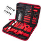 Red 38PCS Car Interior Trim Removal Tool Kit - Durable PP Material for Car Audio, Dashboard, Door Panel, and Modification