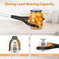 Orange Foldable  Grabber Tool with Silicone Non-Slip Claws – Ideal for Litter Picking, Outdoor Use, and Household Cleaning