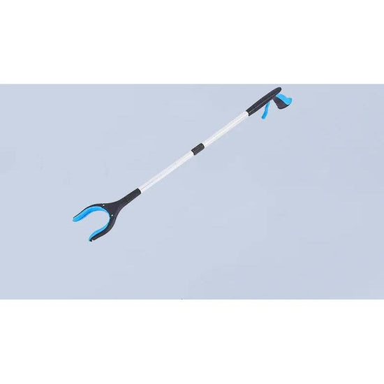 Blue Foldable Grabber Tool with Silicone Non-Slip Claws - Ideal for Litter Picking, Outdoor Use, and Household Cleaning