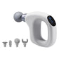White Mini Handheld Fascia Gun – Quiet, Portable, and Adjustable 12-Speed Muscle Massager for Neck, Back, and Full Body Relief, ABS+TRP Material