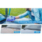 Blue 10-Piece Car Cleaning Kit – Complete Car Care Set with Towels, Brushes, Gloves, and Storage Bag