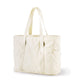 Off White Stylish and Practical Water-Resistant Tote Bag for Daily Use & Yoga - Spacious with Convenient Compartments