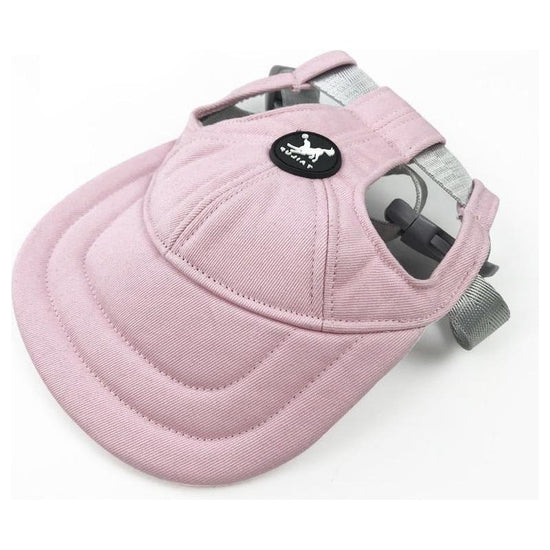 Size S Pink Adjustable Pet Baseball Cap for Cats and Dogs - Cute Sun Protection Hat for Outdoor Adventures