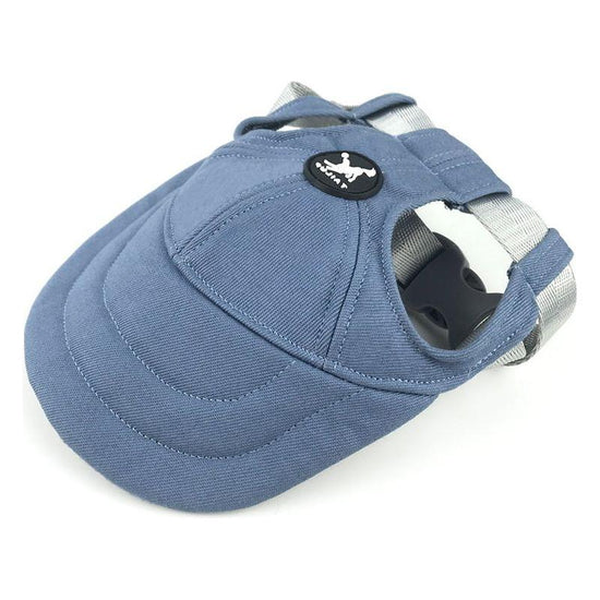 Size S Light Blue Adjustable Pet Baseball Cap for Cats and Dogs - Cute Sun Protection Hat for Outdoor Adventures