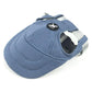 Size S Light Blue Adjustable Pet Baseball Cap for Cats and Dogs - Cute Sun Protection Hat for Outdoor Adventures