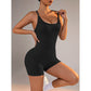 Size XS Black Nylon Seamless Yoga Bodysuit - Women&