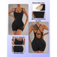 Size XS Black Nylon Seamless Yoga Bodysuit - Women&