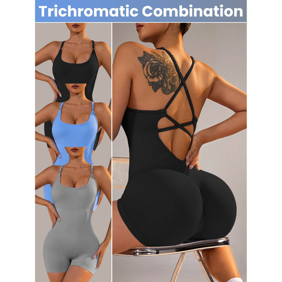 Size XS Light Blue Nylon Seamless Yoga Bodysuit - Women&