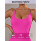 Size XS Rose Red Grey Nylon Seamless Yoga Bodysuit - Women&
