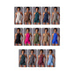 Size M Light Blue High-Impact Seamless Bodysuit - Nude Feel Yoga & Fitness Romper