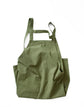 Beige Cotton Linen H-Back Apron - Solid Color Kitchen Cooking Apron with Pocket