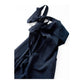 Black Cotton Linen H-Back Apron - Solid Color Kitchen Cooking Apron with Pocket