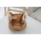Off White Boho Circle Straw Bag - Stylish Woven with Round Handles