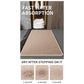 Grey Quick Dry Bathroom Rug - Non-Slip PVC Foam, Super Absorbent, 50x80cm