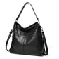 Black Spacious & Stylish  PU Leather Bag -  Versatile Shoulder/Crossbody