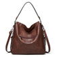 Brown Spacious & Stylish  PU Leather Bag -  Versatile Shoulder/Crossbody