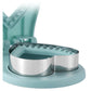 3 Pcs Green Heart Sandwich Maker Sealer - DIY Toast Pocket Bread Cutter & Sealer Mold (PP + 304 Stainless Steel)