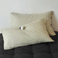 Light Green Pinstripe Long Staple Cotton Sateen Pillowcase Set - Jacquard Striped, Pure Cotton, 48x74cm (Pair)