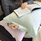 Beige Pinstripe Long Staple Cotton Sateen Pillowcase Set - Jacquard Striped, Pure Cotton, 48x74cm (Pair)