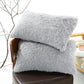Light Grey Faux Fur Pillowcase Set - Crystal Velvet Plush Throw Pillow Covers, Bedding Accent (50x70cm, Pair)
