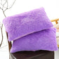 Purple Faux Fur Pillowcase Set - Crystal Velvet Plush Throw Pillow Covers, Bedding Accent (50x70cm, Pair)