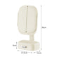 Milky White LED Lighted Tri-Fold Makeup Mirror with Storage Drawer & Magnification(USB Charging Port)
