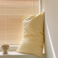 Light Yellow 100% Cotton Pillowcase Set - Envelope Closure(without pillow core)