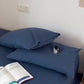 Dark Blue 100% Cotton Pillowcase Set - Envelope Closure(without pillow core)
