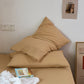 Light Khaki 100% Cotton Pillowcase Set - Envelope Closure(without pillow core)