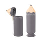 Grey Creative Silicone Pencil Case - High-Value Stationery  - Large Capacity Desk Organizer