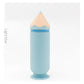 Light Blue Creative Silicone Pencil Case - High-Value Stationery  - Large Capacity Desk Organizer