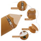 Brown Creative Silicone Pencil Case - High-Value Stationery  - Large Capacity Desk Organizer