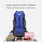 Blue High-Capacity Nylon Hiking Backpack - Durable, Multi-Functional Outdoor Travel Pack