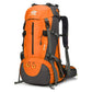 Orange High-Capacity Nylon Hiking Backpack - Durable, Multi-Functional Outdoor Travel Pack